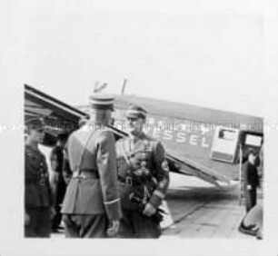 Ankunft von Viktor Lutze zum Reichsparteitag 1937