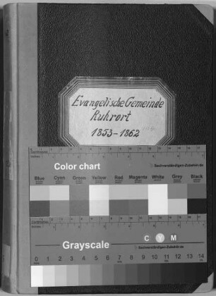 Jakobuskirche (evangelisch): Beerdigungen 1853 - 1862