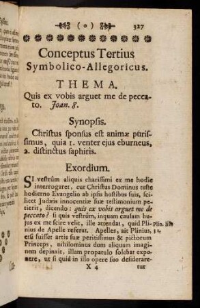327-332, Conceptus Tertius. Symbolico-Allegoricus.