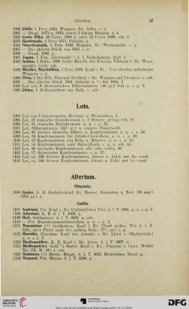 Lots (Nr. 1094-1105)