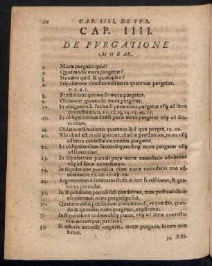 Cap. IIII. De Purgatione Morae.