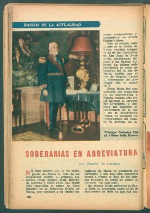 Soberanias en abreviatura : Rasgos de la actualidad