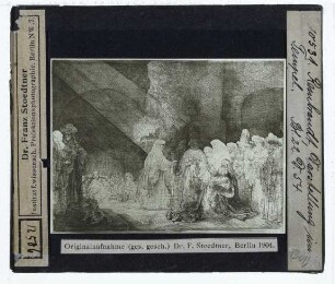 Rembrandt, Darstellung im Tempel (Druck, B049) (Expl. Washington NG 1943.3.7103)