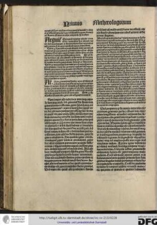 Istud est capitulum secundum huius ultimi tractatus in quo philosophus determinare intendit de duratione fluviorum...