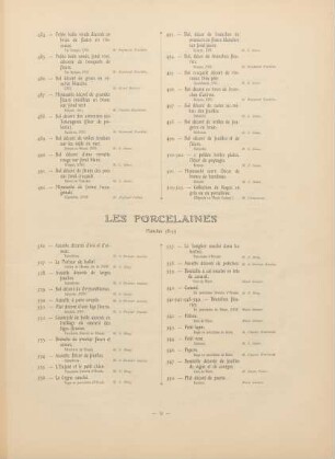 Les porcelaines. Planches - 58 - 59