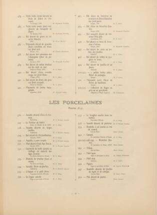 Les porcelaines. Planches - 58 - 59
