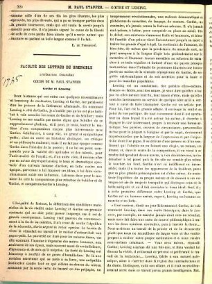 Gœthe et Lessing