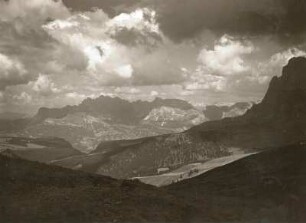 Italien. Dolomiten. Geisler Spitzen. Blick vom der Seiser Alm