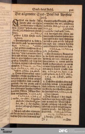 Der allgemeine Send-Brief des Apostels Judä.