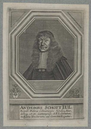 Bildnis des Anthonius Schott