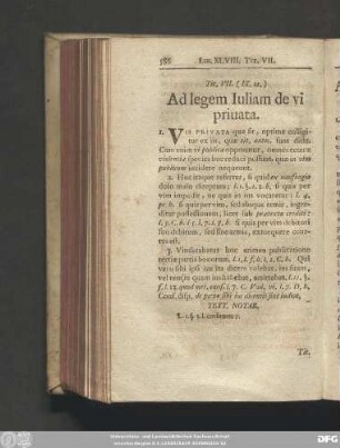 Tit. VII. (IX. 12.) Ad legem Iuliam de vi privata.