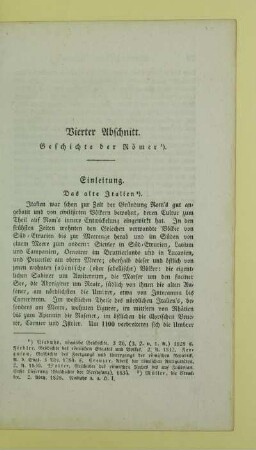 Vierter Abschnitt. Geschichte der Römer