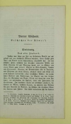 Vierter Abschnitt. Geschichte der Römer