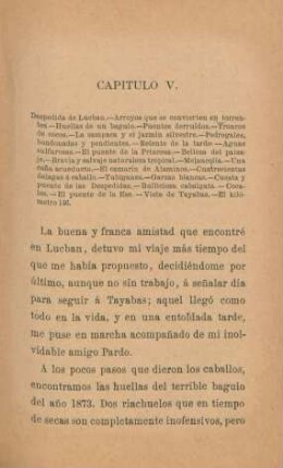 Capítulo V. Despedida de Lucban. - ...