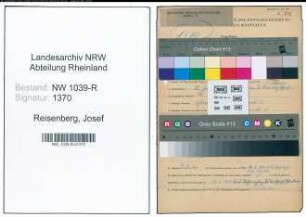 Entnazifizierung Josef Reisenberg , geb. 22.01.1888 ()