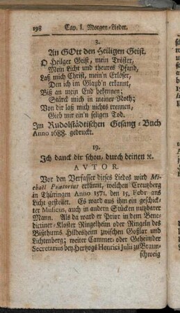 19. Ich danck dir schon ,durch deinen etc.