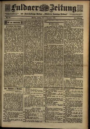 Ausgabe vom Freitag, den 09. November 1900.