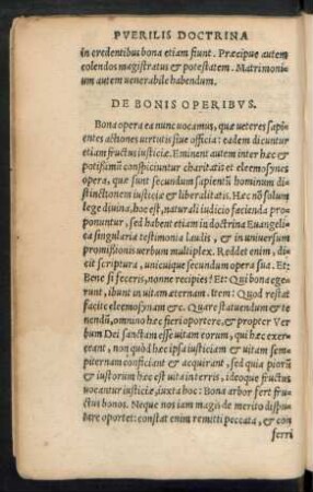 De Bonis Operibus.