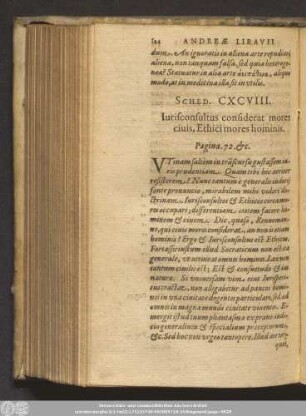 Schediasma CXCVIII.