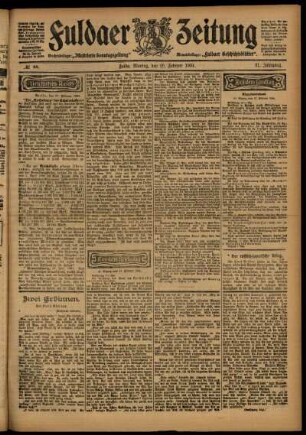 Ausgabe vom Montag, den 29. Februar 1904.