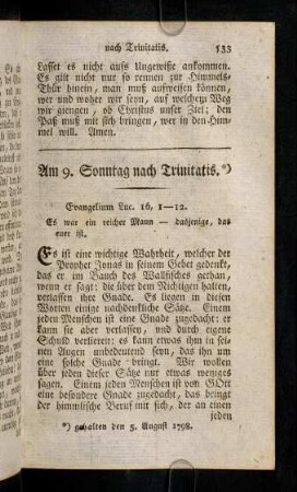 533-536, Es ist eine wichtigte Wahrheit, welcher ...