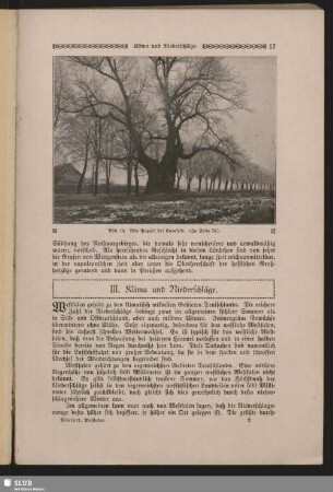 III. Klima und Niederschläge