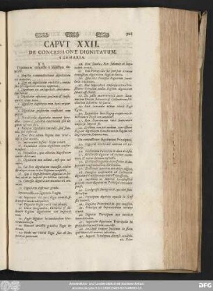Caput XXII. De Concessione Dignitatum.