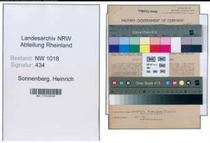 Entnazifizierung Heinrich Sonnenberg , geb. 10.04.1895 (Lackierer)