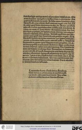 Tractatulus fratris Guilhelmi de Gouda, ordinis Minorum de observantia, de expositione misse et de modo celebrandi finit feliciter. Impressus Colonie cuilibet sacerdoti summe necessarius.