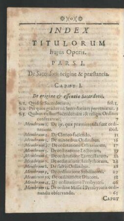 Index Titulorum hujus Operis.
