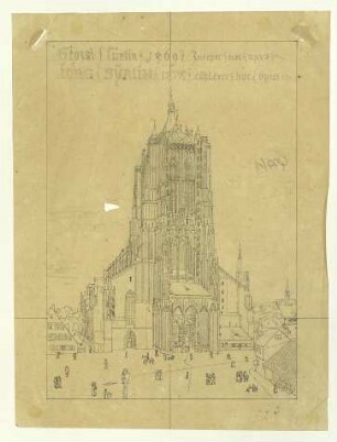 Münster. Westfassade. Um 1824