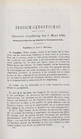 Algemeene vergadering van 3 Maart 1885