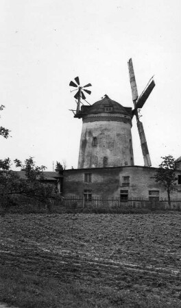 Sornzig-Ablaß-Querbitzsch. Hesselmühle, Turmholländer (Negativ von Dr. Gleisberg, Grimma)