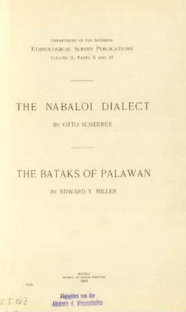 The Nabaloi dialect