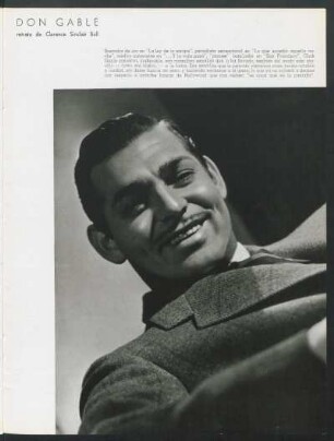 Don Gable - retrato de Clarence Sinclair Bull