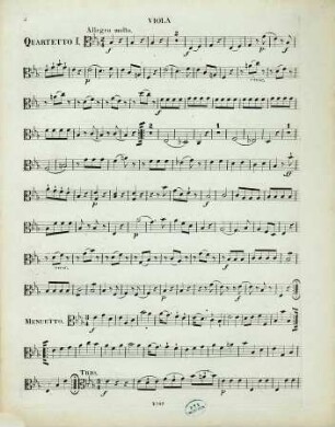Collection de quatuors : pour 2 violons, alto et violoncelle, 20