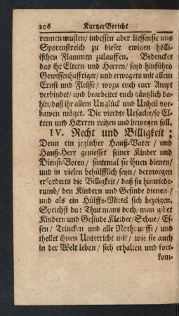 IV. Recht und Billigkeit ...
