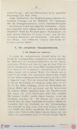 V. Die europäische Donaukommission