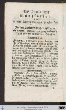 Münzsorten; Ausländische Gold- und Siblermünzen.
