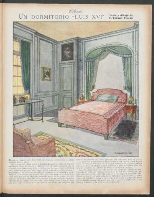 Un dormitorio "Luis XVI"