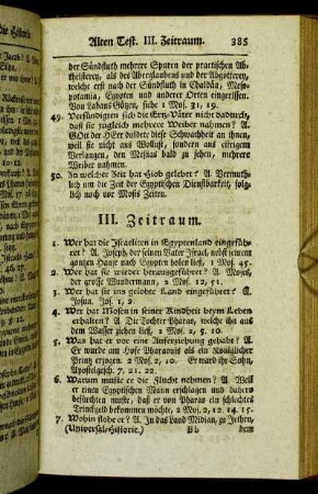 III. Zeitraum.