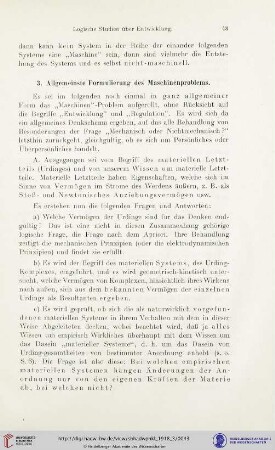 3. Allgemeinste Formulierung des Maschinenproblems