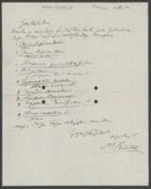 Brief von Paul Reinsch an Unbekannt