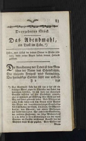 Dreyzehntes Stück.
