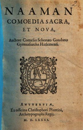 Naaman : Comoedia sacra & nova