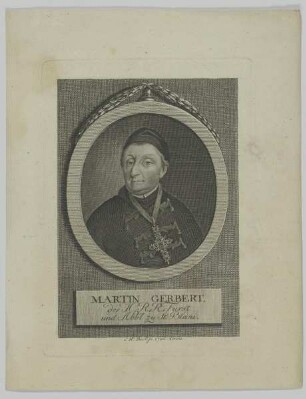 Bildnis des Martin Gerbert