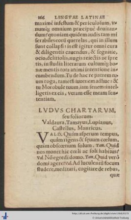 Ludus Chartarum, seu foliorum.