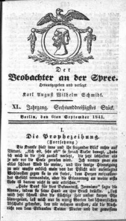 36. Stueck, 6. September 1841