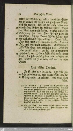 Das eilfte Capitel