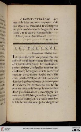 Lettre LXVI